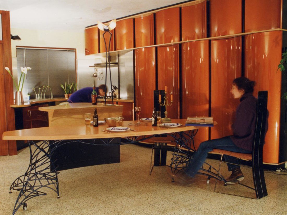 Keuken en tafel, ontwerp Jan Stigt